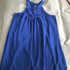 Blue cocktail dress